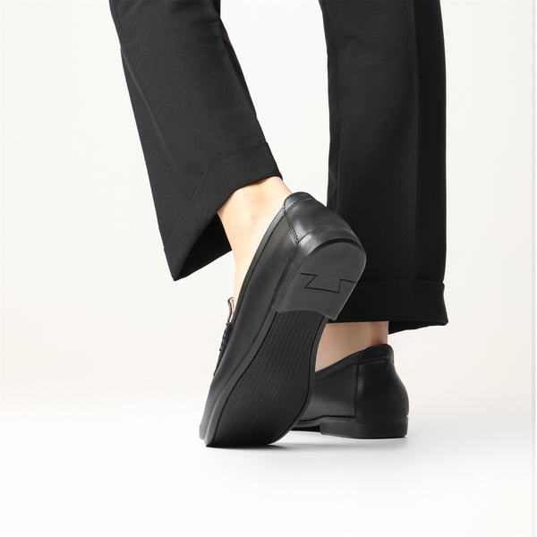 Men's Classic Metallic Horsebit Loafers - BLACK - 7